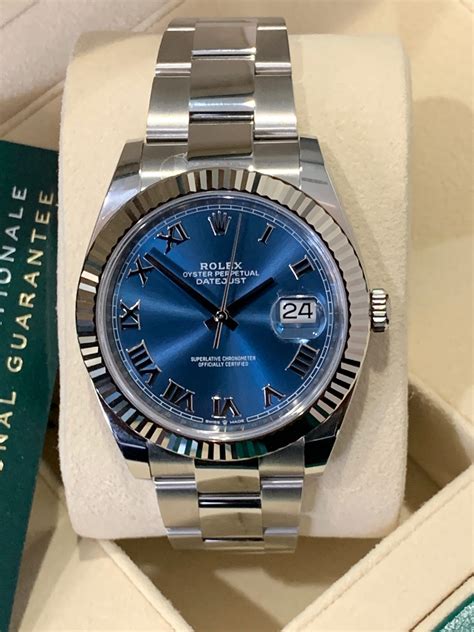 navy blue rolex watch|Rolex datejust blue dial 41mm.